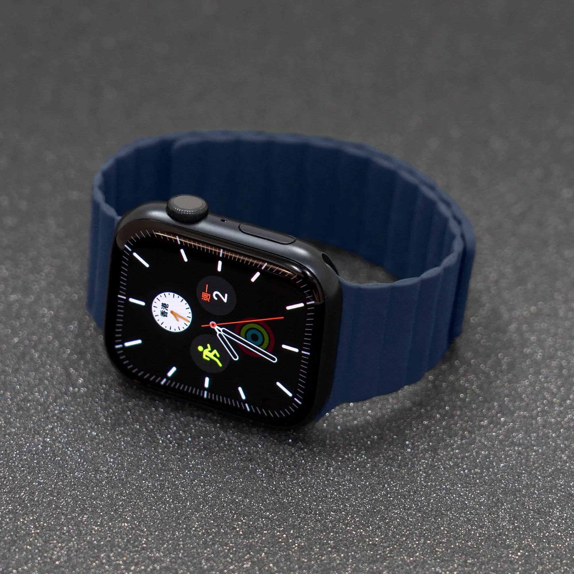 Torrii Watch 49/46/45/44 Mm Saturn Silicone Magnetic Strap - Navy - Tashqila Torrii Watch 49/46/45/44 Mm Saturn Silicone Magnetic Strap - Navy - Tashqila